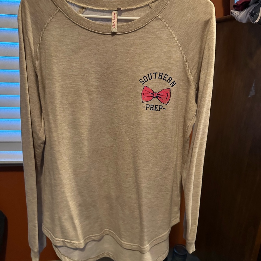 Red Camel Beige Knit Top
